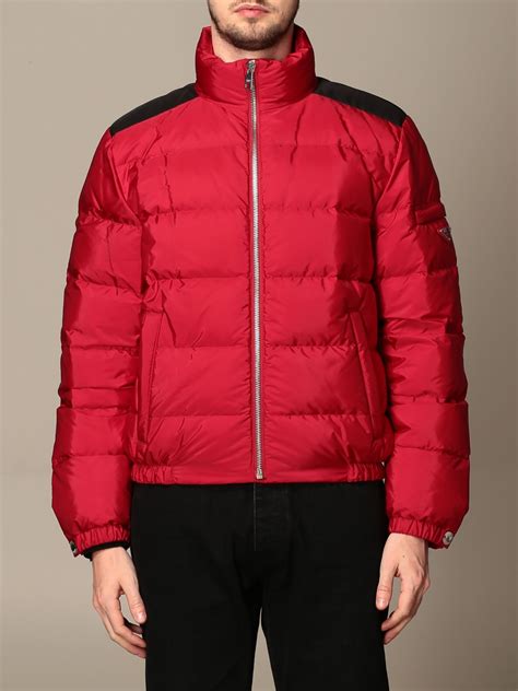 prada jacket color change|prada red hooded down jacket.